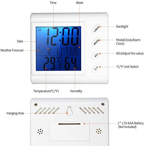 Грецкая ОРЕХ LCD Дигитален Термометър-Влагомер За помещения при Стайна Температура, машина за висока точност Термометър и Влагомер с