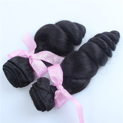 Junhair 5A перу естествена коса за удължаване, свободна вълна, 1 бр./lot, 100 грама натурален цвят