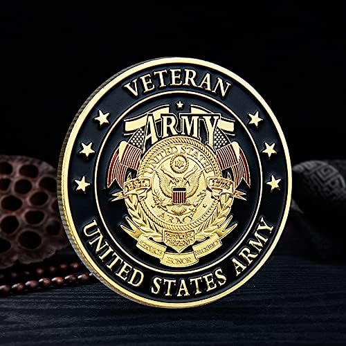2 елемента Ветерани от Армията на Сащ за Военно Предизвикателство Колекция от Монети Армейски Подарък Икона Възпоменателни Монети