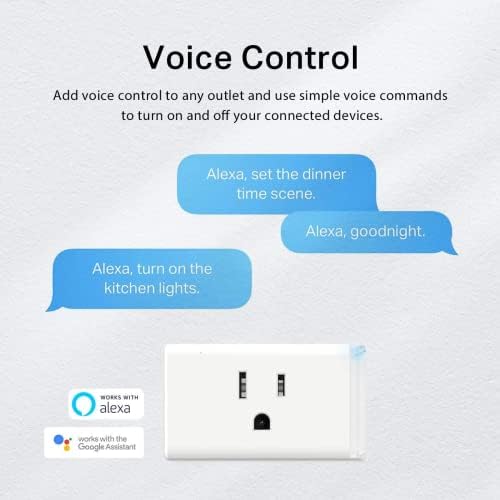 Kasa Smart Plug HS103P4, Изход Wi-Fi за умен дом, Работи с Алекса, Echo, Google Home и IFTTT, Концентратор не се изисква, Дистанционно