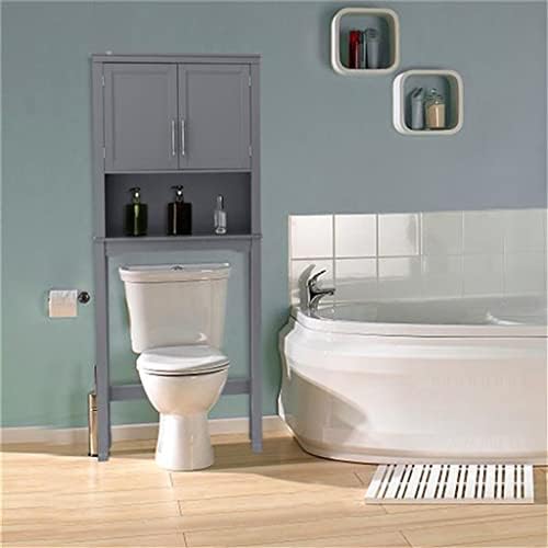 n/a с две врати тоалетка до стената, шкаф за баня, Сив Шкаф за съхранение на 27.56x7.85x65.08 (Цвят: A, размер: както е показано)