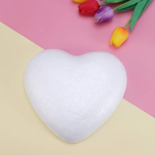 Abaodam Сватбен Декор Пълнители За Отглеждане на Бял Стиропор във формата на Сърце Занаят САМ Моделиране Договореност Сватбена