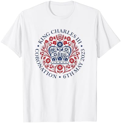Тениска с Официалното Лого на Коронацията на Кралското семейство на Крал Чарлз III 2023