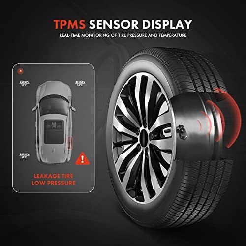 Сензор система за контрол на налягането в гумите A-Premium 433 Mhz ГУМИТЕ е Съвместим с Dodge Ram 1500 2500 3500 Nitro Jeep