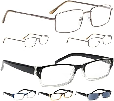 3 Опаковки на метални очила за четене + 4 опаковки класически очила за четене (само 7 двойки ридеров + 2,00)