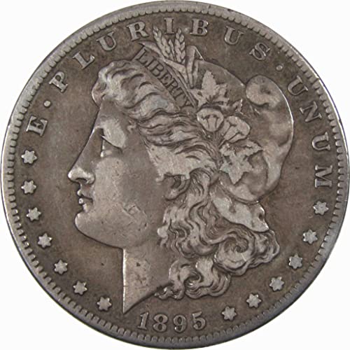Доларът Морган 1895 година на издаване VF Много тънка 90% от Сребърни монети на САЩ номинална стойност от 1 долар Артикул: I3876