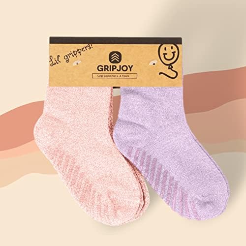 Чорапи за деца Gripjoy с захватами - Нескользящие чорапи за деца - Чорапи за деца За момчета 2-3 години - момичета 4-5 години - 4 чифта