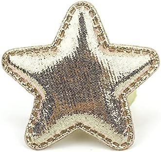 BINNANFANG II101 30шт 4,8 см Лъскави Кожени Апликации във формата на Звезда с Подплата, за САМ тик-Так Шапки Подаръци, Занаяти, Накити и Аксесоари