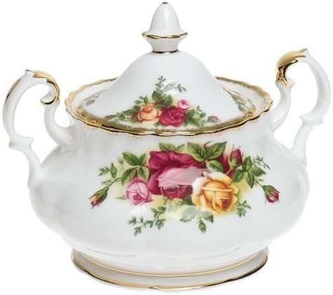 Royal Albert Old Country Roses от 3 теми (чайника, сахарница и сметана) Чаен комплект, мулти