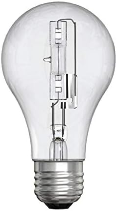 Халогенни крушки GE, Кристално Чисти и енергийно ефективни халогенни крушки A19, 43 W (смяна на 60 W), На 750 Лумена, Средна