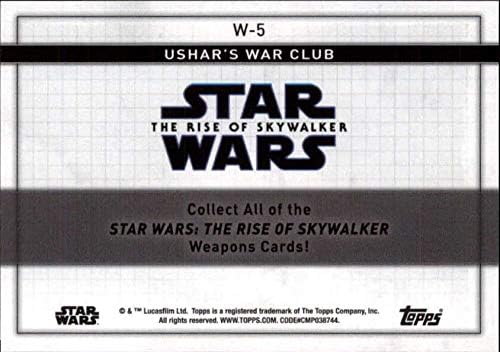 2020 Начело на Междузвездни войни: Изгревът на Скайуокър Серия 2 Оръжия W-5 Търговска картичка Военен клуб Ушара