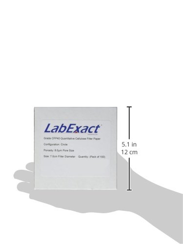 Филтърна хартия от качествена маса LabExact 1200250 марка CFP40, 8,0 хм, 7,0 см (опаковка по 100 броя)
