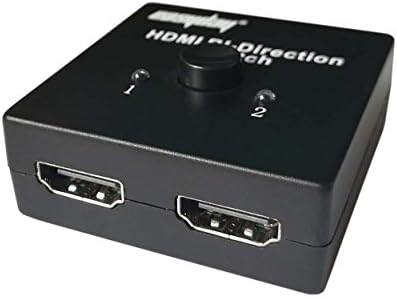 HDMI превключвател 4K, HDMI Splitter - Easyday HDMI 2.0 Двупосочни ръчен превключвател 2 в 1 с ключа HDMI или 1 в 2 с HDMI-разветвителем Поддържа