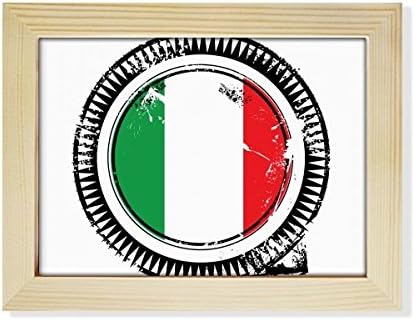 DIYthinker Италия Национален Флаг Европа Държава Марка Настолна Фоторамка Художествена Украса Модел 6x8 инча