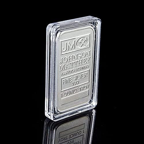 Рядка монета JM Възпоменателна Монета Квадратна сребърно покритие монета Eagle Квадратно Запомнящо се издание на Монетния двор 1