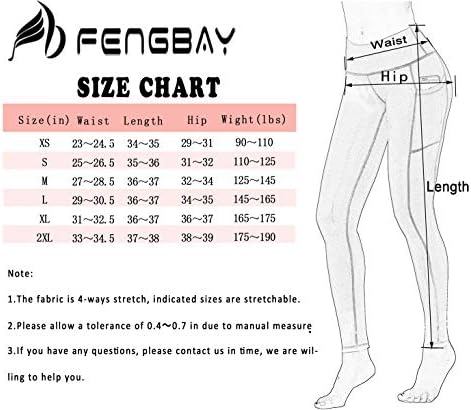 Fengbay 2 Опаковки Панталони За Йога с Висока Талия, в Джоба на Панталоните, За Йога, за Обучение За контрол на корема, Бягане, 4 Начина