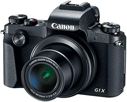 Цифров фотоапарат Canon PowerShot G1 X Mark III с поддръжка на Wi-Fi, черен (2208C001)