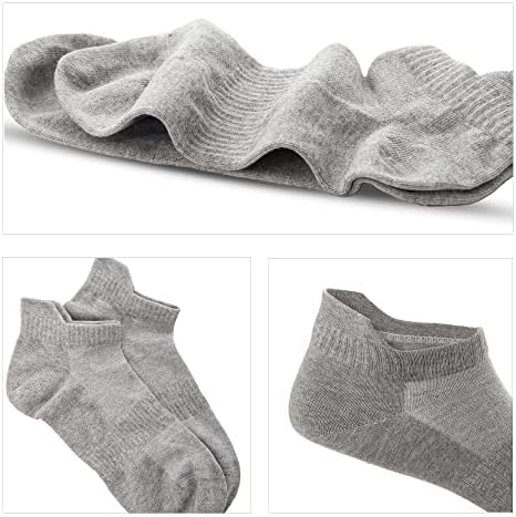 Чорапи–маратонки BONISTO - 6 чифта спортни чорапи Унисекс с дълбоко деколте – Меки памучни чорапи за щиколотках