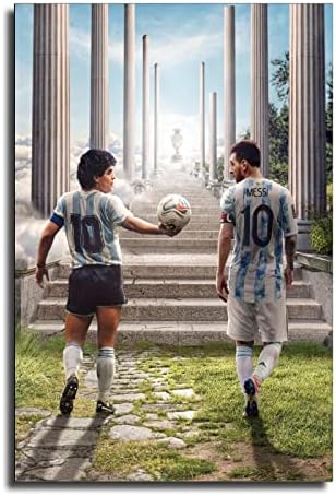 EMN Аржентина Купата на Америка Футбол Диего Марадона Лайънъл М Плакат Декоративна Живопис на Платното за монтаж на стена