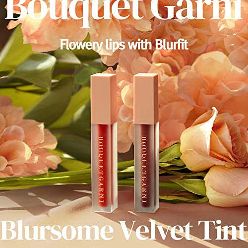Тинт за устни Bouquet Garni Blursome Velvet Оттенък Sunset Coral - Трайно водостойкое корейското средство за грим на устни