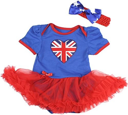 Бебешка рокля Petitebella British Heart Nb-18m