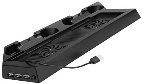 Охлаждащ Вентилатор за PS4 Модни Черна Охлаждаща Поставка За Контрол на температурата Здрав за конзолата Playstation 4