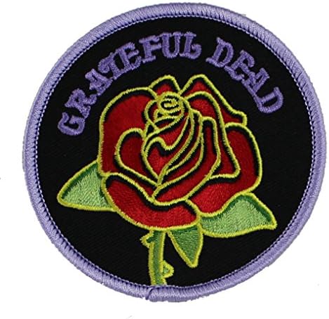 Визионерское приложение C & D Grateful Dead Rose с Нашивкой с логото, лилаво
