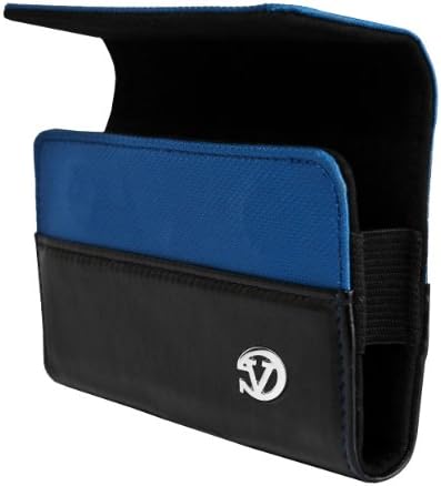 Чанта-кобур VanGoddy Blue Portola за смартфони на LG, за монтиране на предното стъкло и Допълнителен кабел