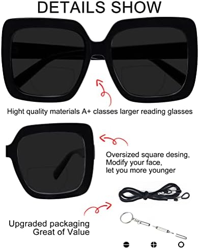 OCCI CHIARI Бифокални Очила Очила за Четене за Жени Голям Четец 1,0 1,5 2,0 2,5 3,0 3,5 UV400 Син Светофильтр