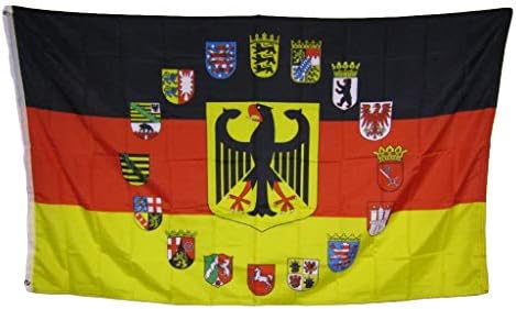 Вятър 3x5 Немски Германия Орел 16 Американски Орел Груб Вязаный Флаг от Текса 3 'x5' Банер Премиум-клас, Устойчив На Избледняване