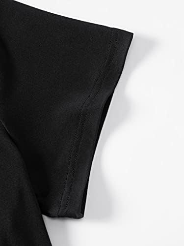FIOXA / Мъжки облекла от две части, Мъжка тениска с надпис и къси панталони с завязками на талията (Цвят: черен, Размер: X-Large)