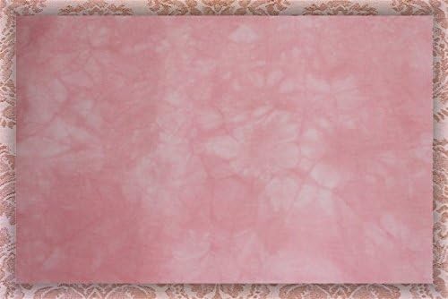Плат ръчно рисувани 14 Count Aida, Бродирани кръстат бод (Zweigart) - 58 x 58 - Розов с листенца от