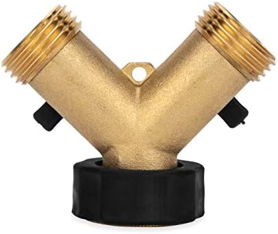 Водоотводящий клапан Camco от плътен месинг - Удобни дръжки вентил и лесно свързването на воден маркуч CSA Сертифицирани с ниско съдържание на олово - (20123)
