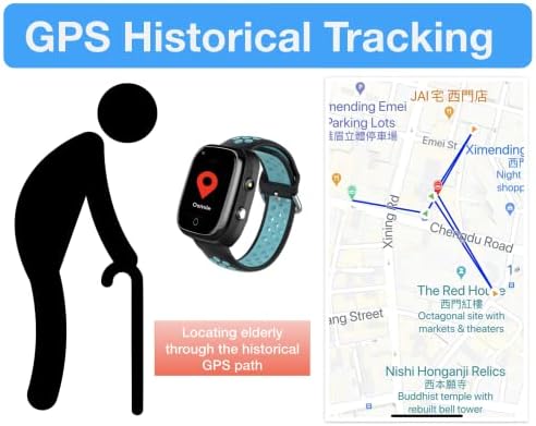 Osmile ED1000 (L) GPS часовници / Защита от загуба на данни / GPS тракер/Часовници за слабоумных / Детски часовници (с функция за спешни повиквания