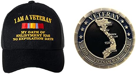 Монета на Повикване на ветеран от Виетнамската война, и Моята Клетва нямат срок на годност. Комплект ветеранских кепок