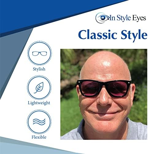 Класически очила за четене без бифокальных лещи In Style Eyes EyeCool с пълна стъкло - Дограма в пълна рамка - Неполяризованные