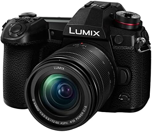 Беззеркальная фотоапарат Panasonic Lumix G9 4K с обектив Lumix G Vario 12-60 мм f / 3,5-5,6 в комплект с Безплатни Аксесоари и пакет