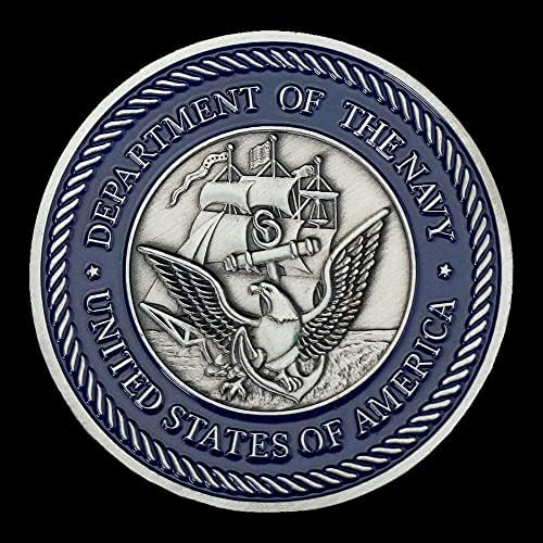 Сребърна Монета С Изображение на Череп Военна Монета Департамент на САЩ Бреговата охрана на ВМС на САЩ за Спомен Коллекционный Подарък Златна Възпоменателна Моне?