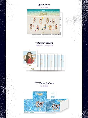 JYP TWICE - Летни нощи [Случаен версия] (2-ри Специален албум) да CD + Книга + Фотокарточки + Сгънати Плакат + Безплатен подарък