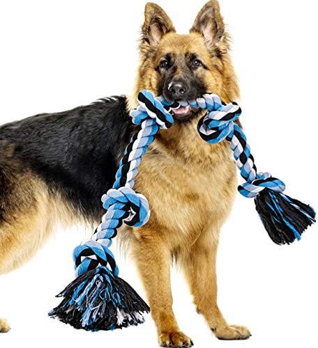 Въжени Играчки за кучета Bmag за Агресивни Жевателей, Тежкотоварни Играчки за Кучета със Средни Размери, Здрава Скрученная Веревочная
