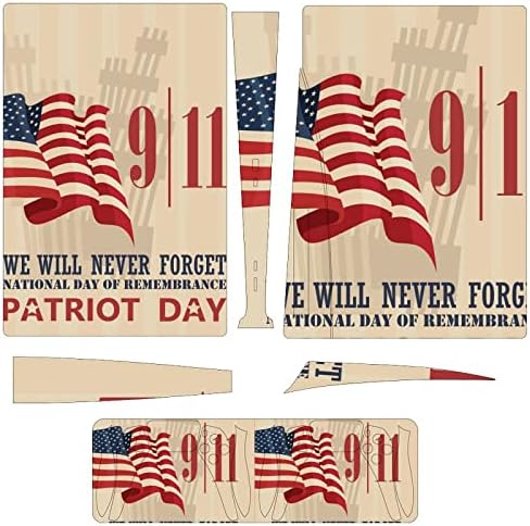 Patriot ден от 11 септември, напълно защитно покритие, дизайнерски стикер-обвивка, която е съвместима с конзолата и контролера