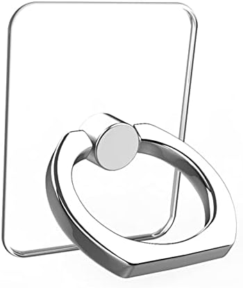 NLQHOPTS Прозрачен Държач за пръстени за мобилни телефони, 4 опаковки на Каботажните пръстени за телефони, ротация на 360