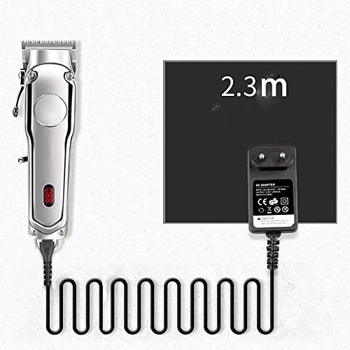Професионални Машинки за Подстригване на коса за мъже, Безжичен Комплект Машинки за Подстригване с Акумулаторна литиево-Йонна батерия с led дисплей, за Семейства, Ф?