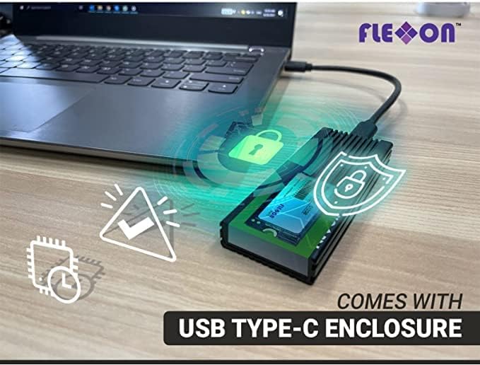 Корпус SSD M. 2 NVMe PCIe | USB Type-C | Flexxon