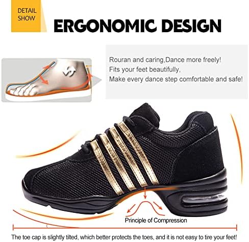 DKZSYIM/ Мъжки и Женски Модерни Танцови Обувки дантела, Дишащи Обувки За практикуване на бални танци, модел T01