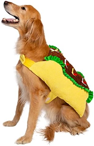 Пет Krewe Dog Тако Costume - Забавен костюм за домашни любимци на Хелоуин Костюми за малки, средни, големи котки и кучета