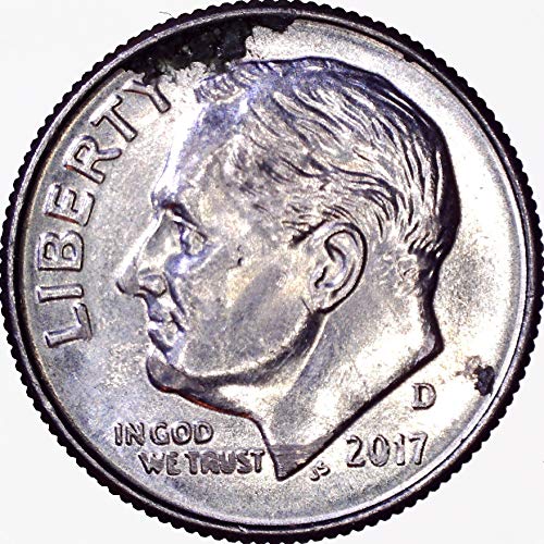 2017 D Десет цента Рузвелт 10 цента За необращенном