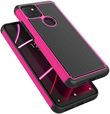 Калъф Tekcoo за T-Mobile Revvl 4 Plus/TCL Revvl 4+, [Tmajor] Амортизирующий [Розово] Каучук, Силикон и Пластмаса, Устойчив на надраскване