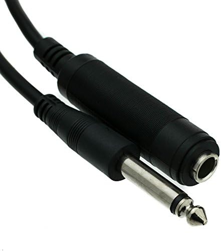 CableWholesale 1/4 Инчов Моно-кабел за свързване, 6 фута от 1/4 Моно-штекерного до 1/4Моно-штекерного кабел за Електрически инструменти