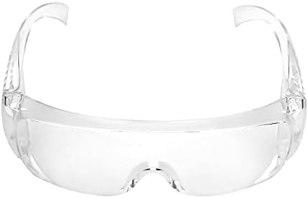 Защитни очила Beliken ANSI Z87.1 Индустриални Защитни очила с фарове за мъгла Прозрачни лещи, Защитни очила с противозадирными лещи Очила вътре точки (прозрачен)